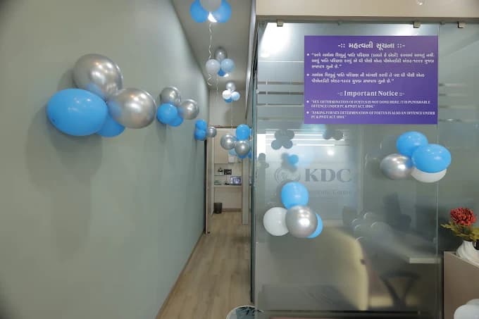 PC & PNDT Act compliance notice displayed at the scan-room entrance
